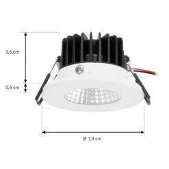 Arcchio downlight LED Lirin, blanco, 2.700K