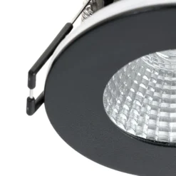 Arcchio downlight LED Lirin, negro, 3.000K