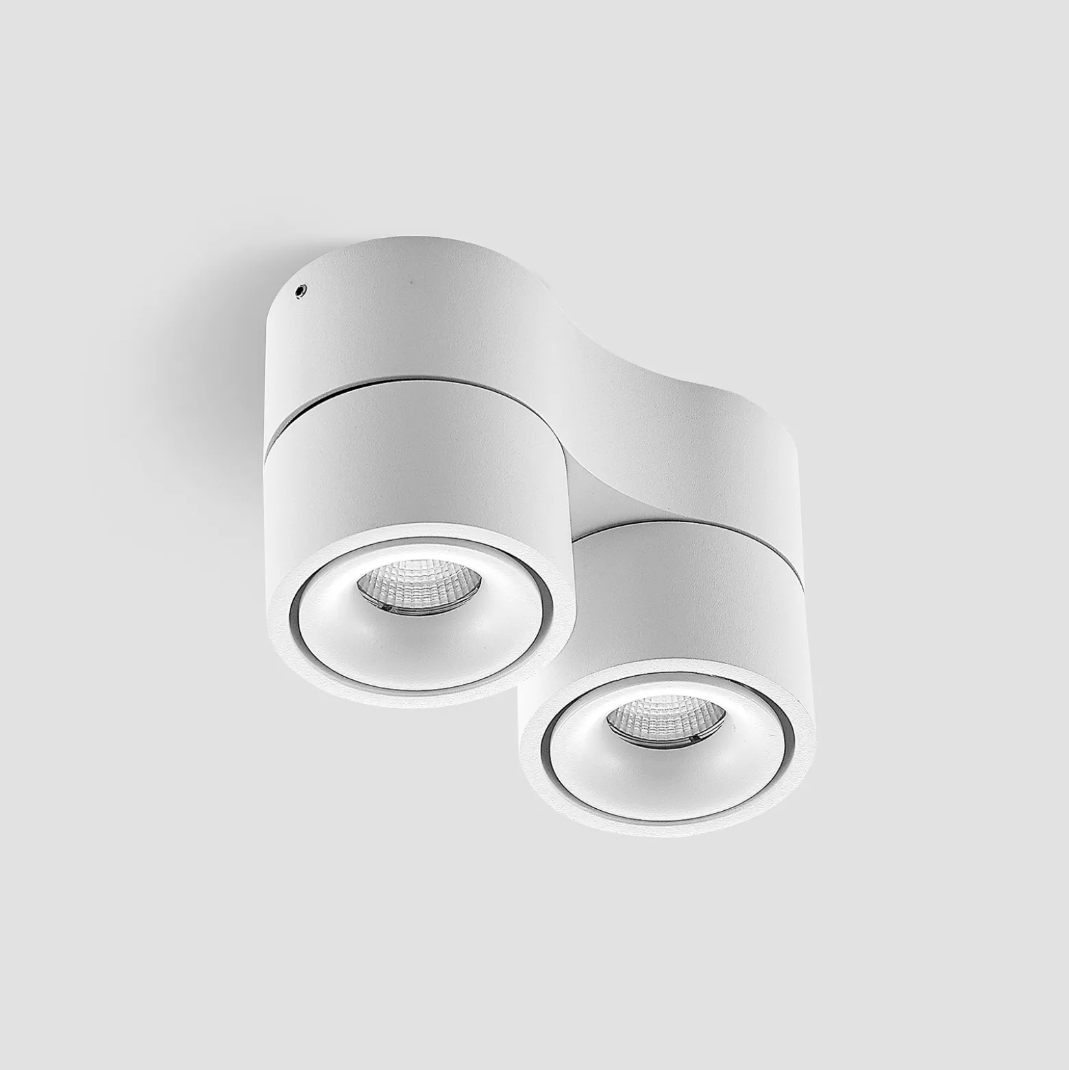 Arcchio downlight LED Rotari, blanco, 2 luces, 1362 lm