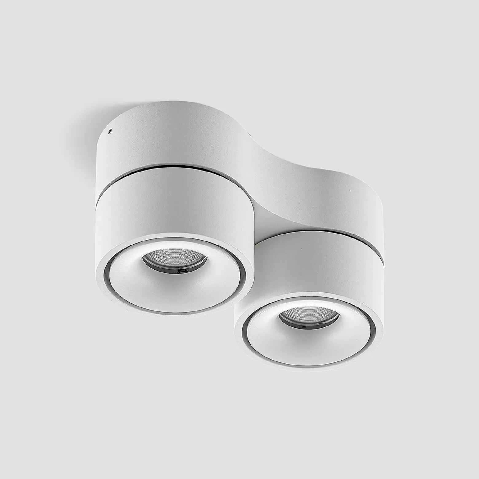 Arcchio downlight LED Rotari, blanco, 2 luces, 2270 lm