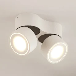 Arcchio downlight LED Rotari, blanco, 2 luces, 2270 lm