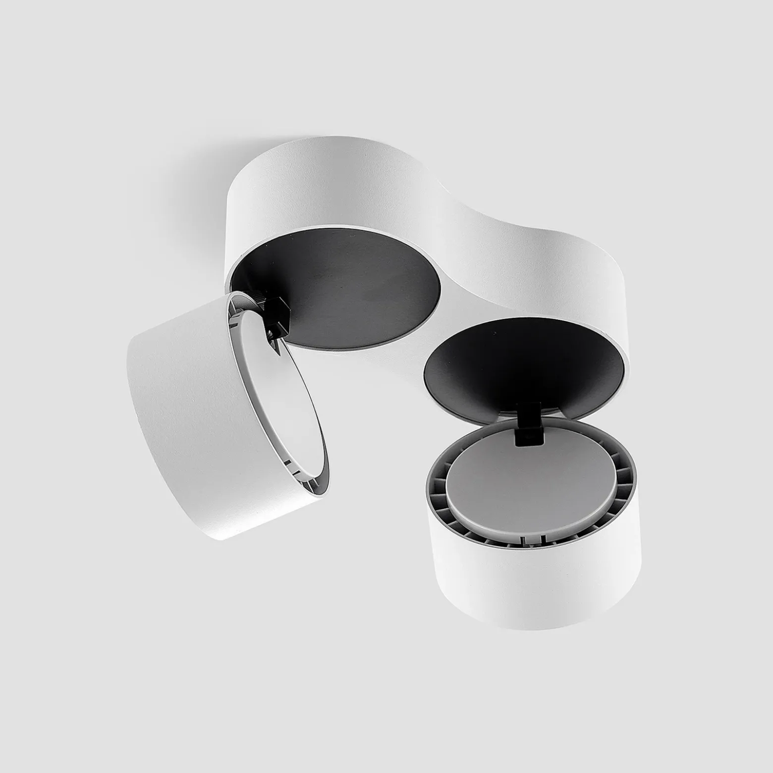 Arcchio downlight LED Rotari, blanco, 2 luces, 2270 lm