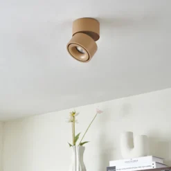 Arcchio Downlight LED Rotari, marrón, 1 luz, 8,9W