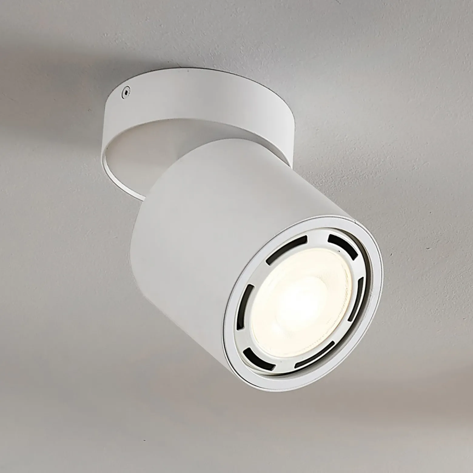 Arcchio Downlight Mabel, Ø12cm, blanco, orientable, GU10