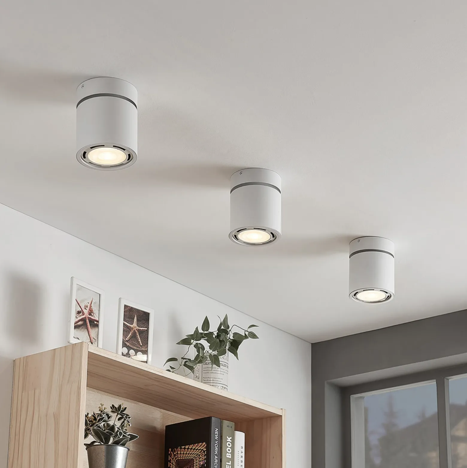 Arcchio Downlight Mabel, Ø12cm, blanco, orientable, GU10