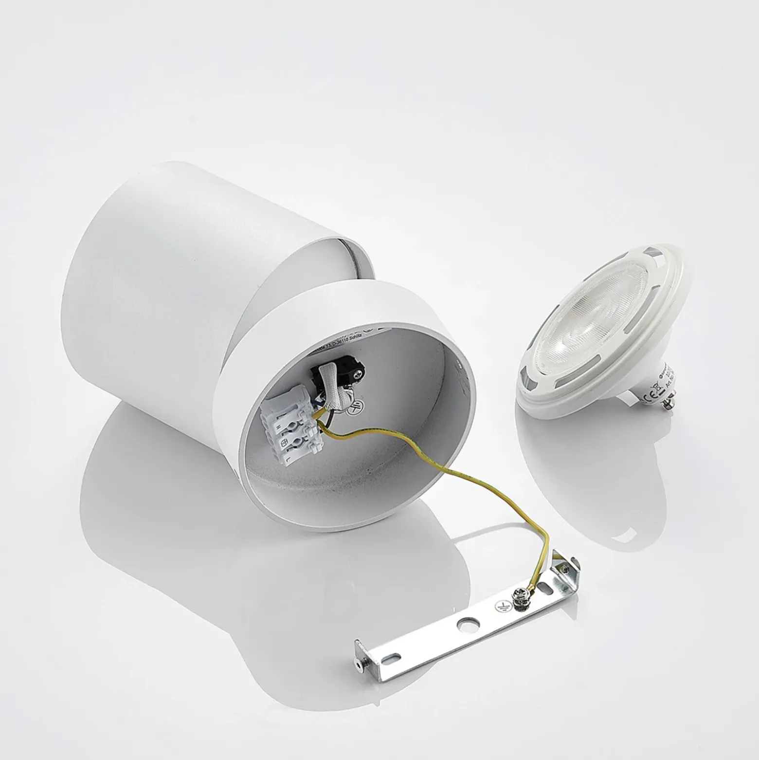 Arcchio Downlight Mabel, Ø12cm, blanco, orientable, GU10