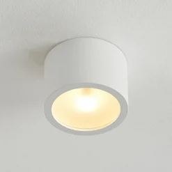 Arcchio downlight Nieva, G9, blanco, redondo, Ø 10cm, metal