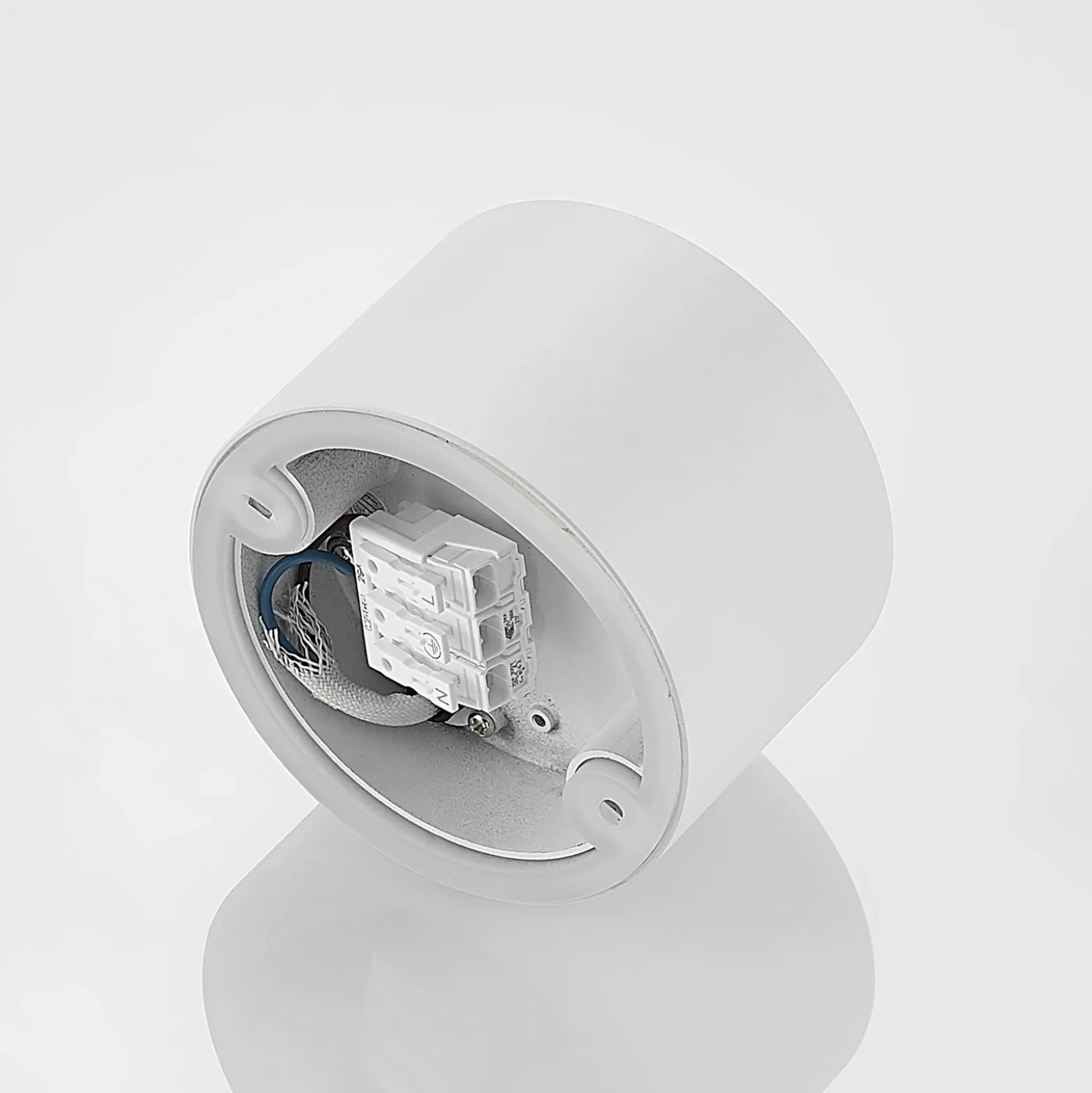Arcchio downlight Nieva, G9, blanco, redondo, Ø 10cm, metal
