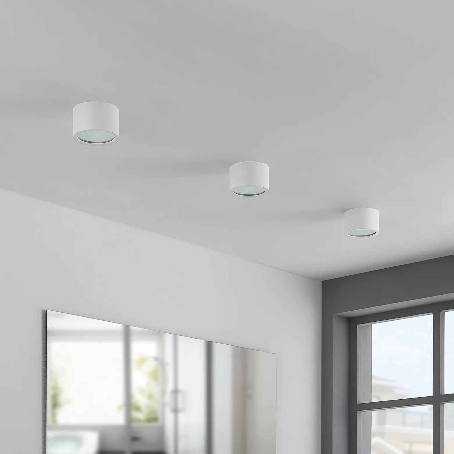 Arcchio downlight Nieva, G9, blanco, redondo, Ø 10cm, metal