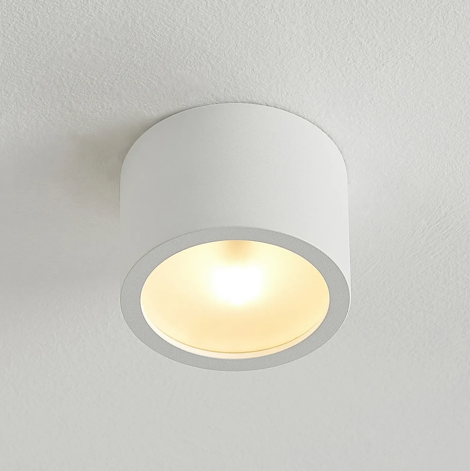 Arcchio downlight Nieva, G9, blanco, redondo, Ø 10cm, metal