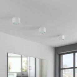Arcchio downlight Nieva, G9, blanco, redondo, Ø 10cm, metal