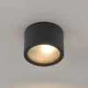 Arcchio downlight Nieva, G9, negro, redondo, Ø 10cm, metal