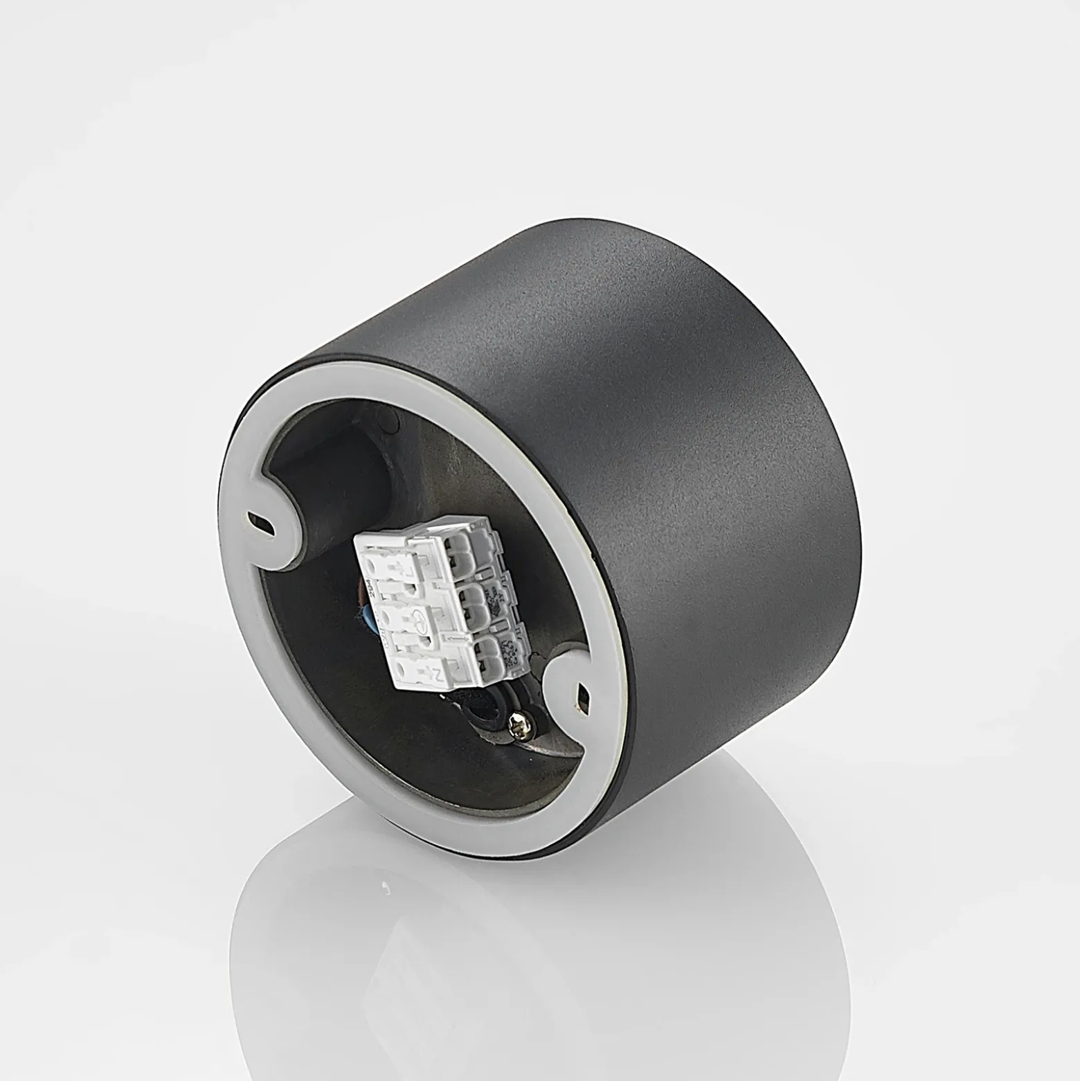 Arcchio downlight Nieva, G9, negro, redondo, Ø 10cm, metal