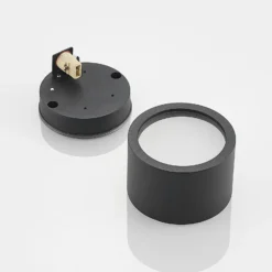 Arcchio downlight Nieva, G9, negro, redondo, Ø 10cm, metal