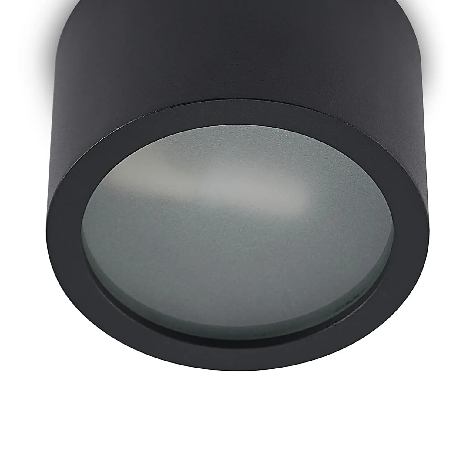 Arcchio downlight Nieva, G9, negro, redondo, Ø 10cm, metal