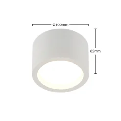 Arcchio downlight Nieva, GX53, blanco, redondo, Ø 10cm, metal