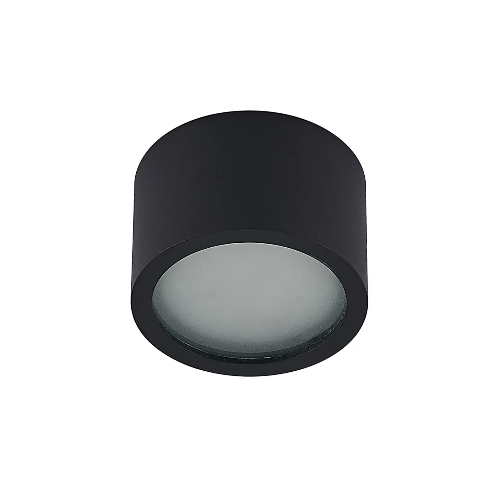 Arcchio downlight Nieva, GX53, negro, redondo, Ø 10cm, metal