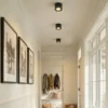 Arcchio downlight Nieva, GX53, negro, redondo, Ø 10cm, metal