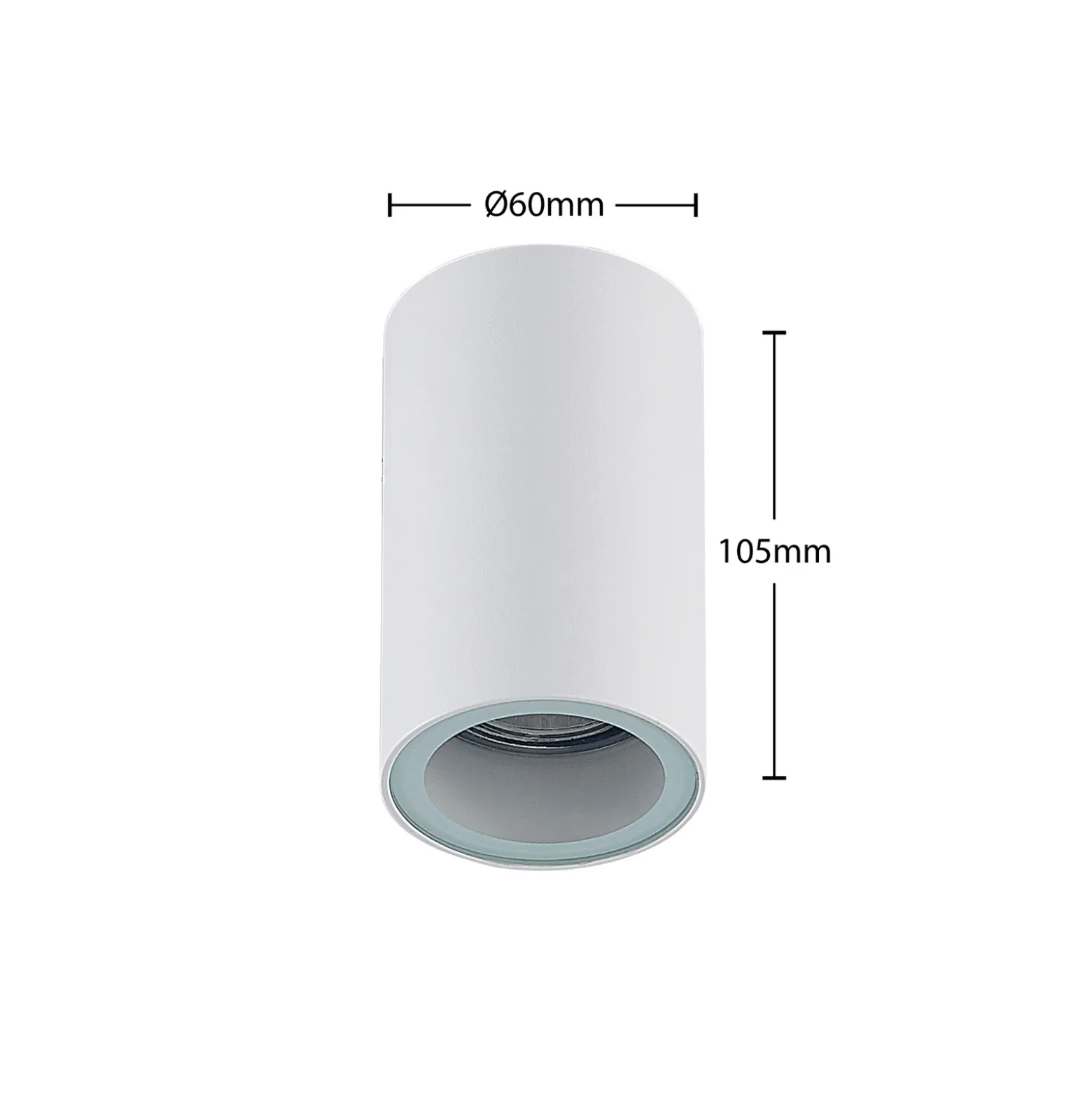 Arcchio downlight Olivir, blanco, metal, Ø 6cm, GU10, IP44