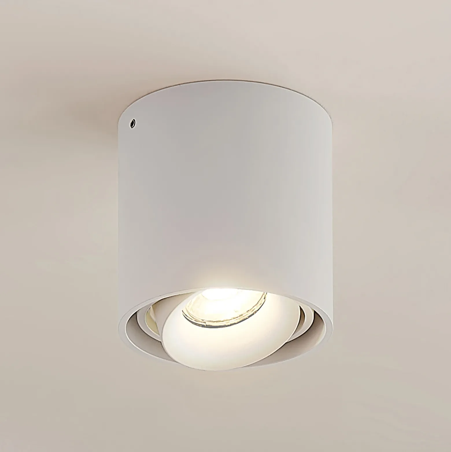 Arcchio downlight Walza, blanco, metal, Ø 9,3cm, GU10