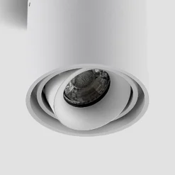 Arcchio downlight Walza, blanco, metal, Ø 9,3cm, GU10