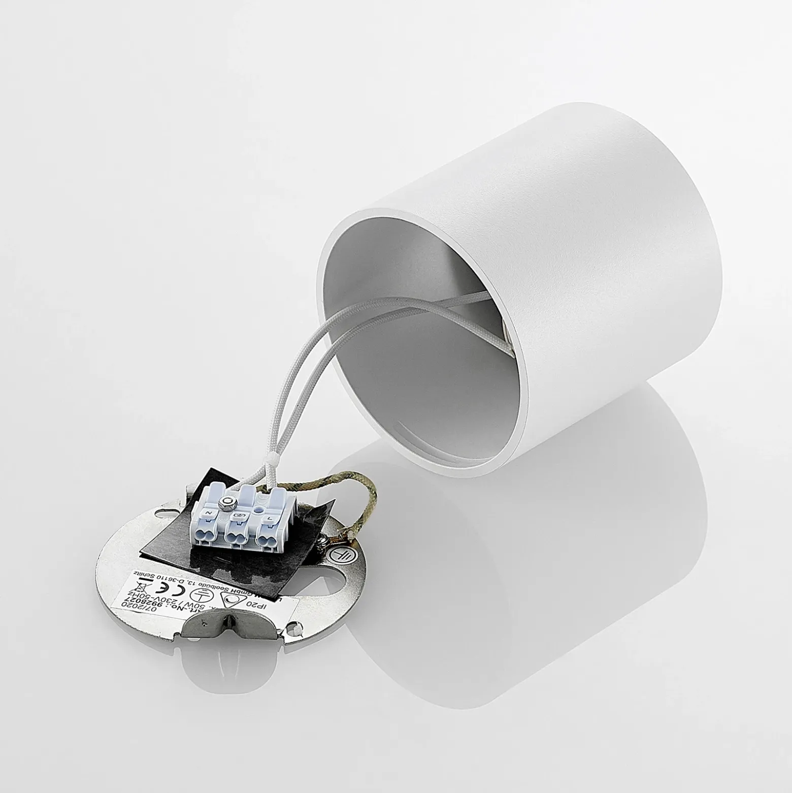Arcchio downlight Walza, blanco, metal, Ø 9,3cm, GU10