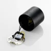 Arcchio downlight Walza, negro, metal, Ø 9,3cm, GU10
