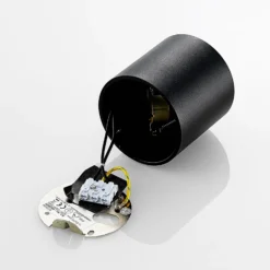 Arcchio downlight Walza, negro, metal, Ø 9,3cm, GU10