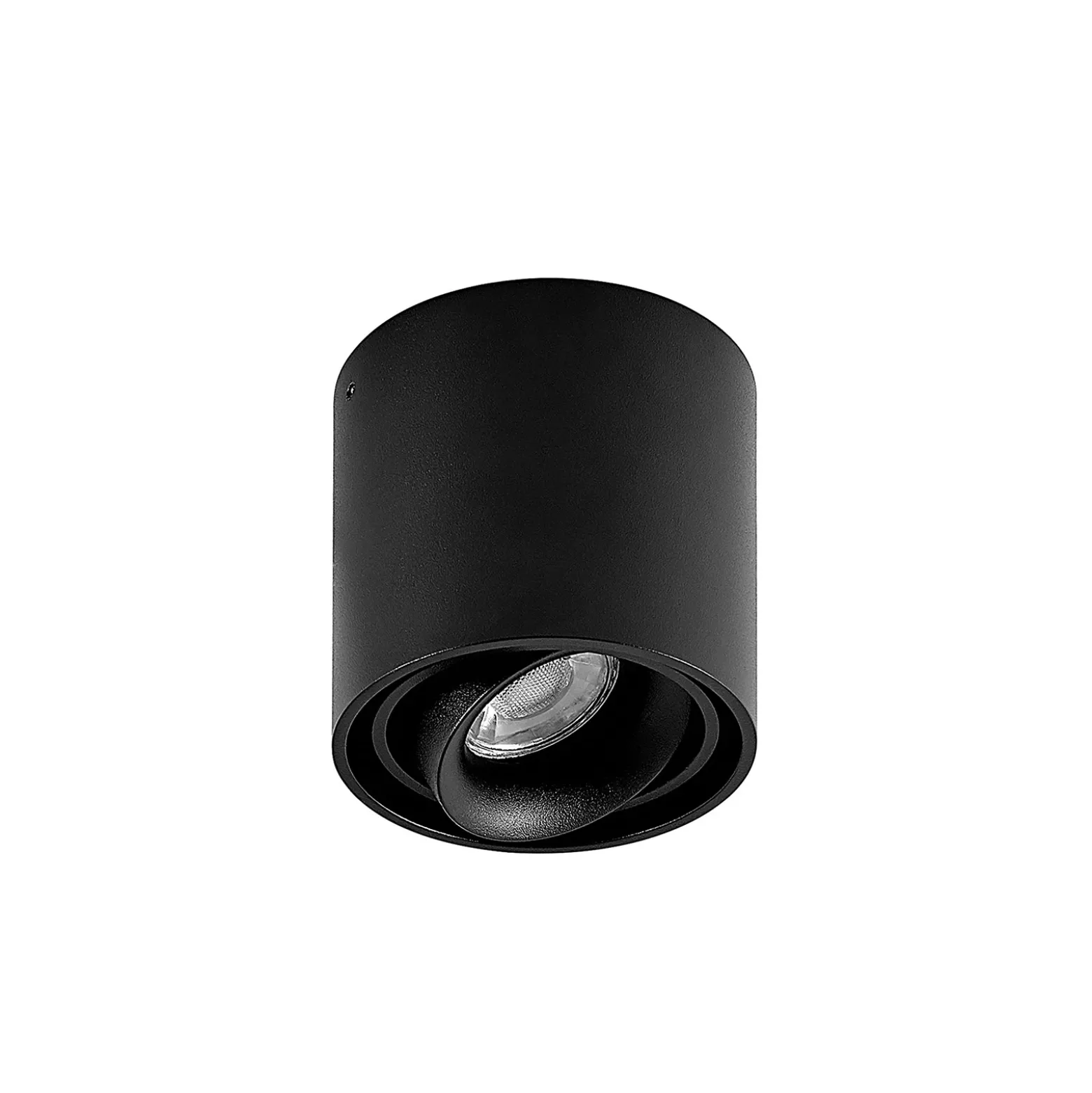 Arcchio downlight Walza, negro, metal, Ø 9,3cm, GU10