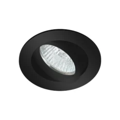 Arcchio downlight Zyron, negro, Ø 8,2 cm