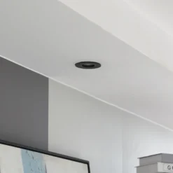 Arcchio downlight Zyron, negro, Ø 8,2 cm