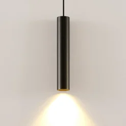 Arcchio Ejona lámpara colgante, altura 35 cm, negro, aluminio