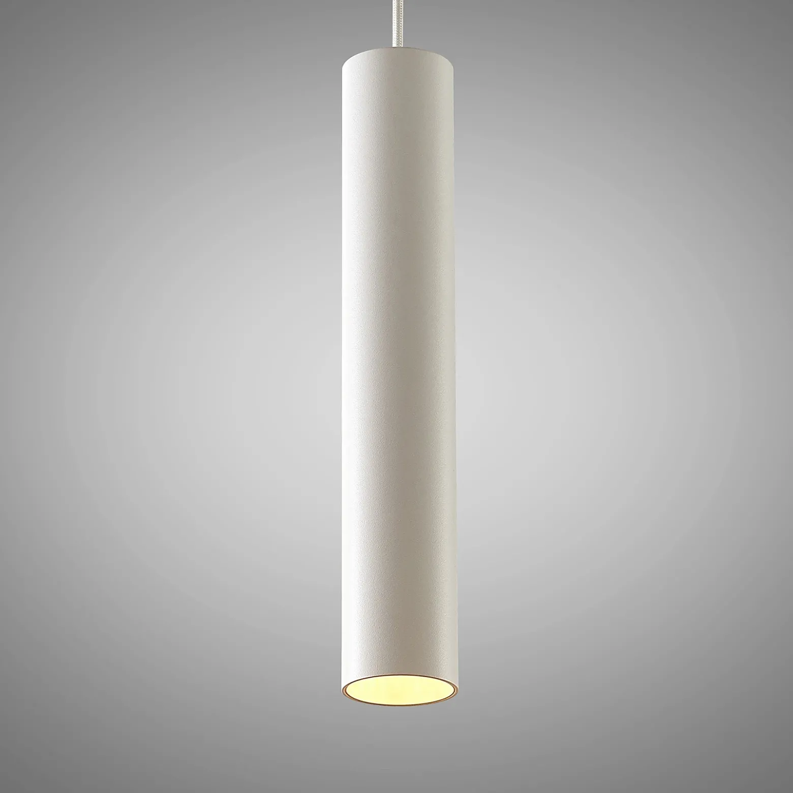 Arcchio Ejona lámpara colgante, altura 35 cm, blanco, aluminio