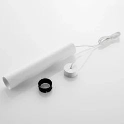 Arcchio Ejona lámpara colgante, altura 35 cm, blanco, aluminio