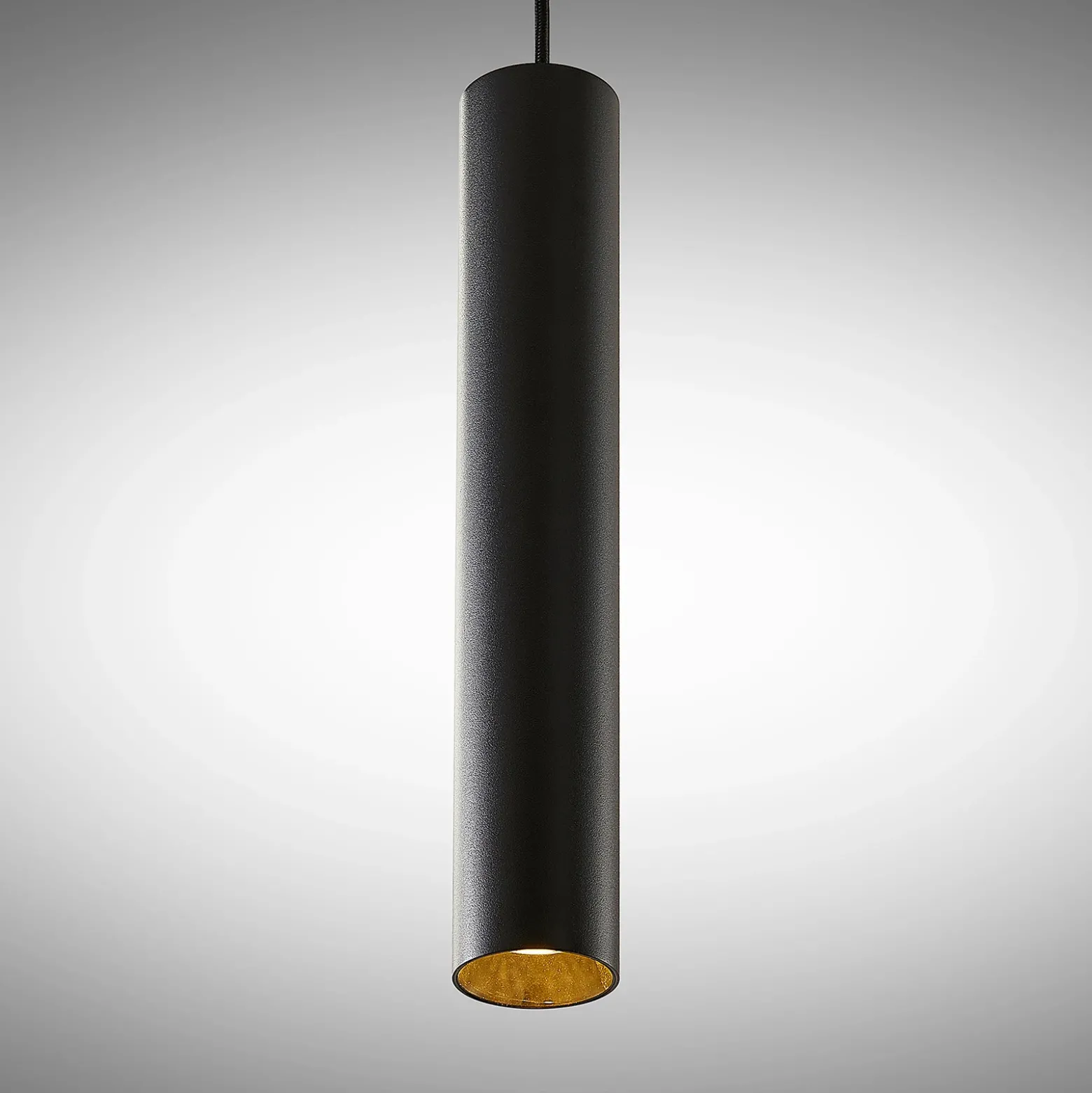Arcchio Ejona lámpara colgante, altura 35 cm, negro, aluminio