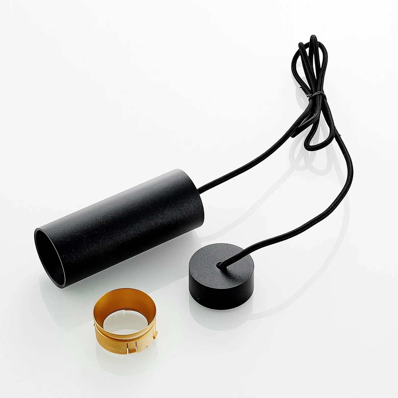 Arcchio Ejona lámpara colgante, altura 15 cm, negro, metal