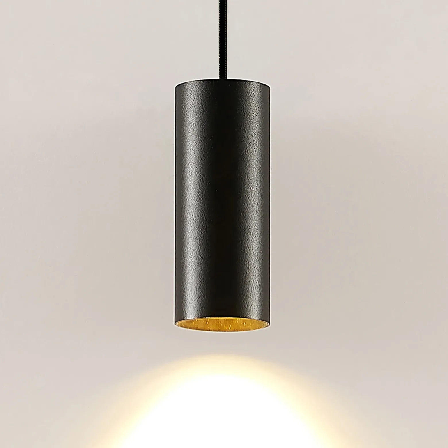 Arcchio Ejona lámpara colgante, altura 15 cm, negro, metal