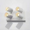 Arcchio Foco Brinja, blanco, angular, Ø 6 cm, 4 luces, GU10