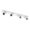 Arcchio Foco Brinja, blanco, angular, Ø 7 cm, 4 luces, GU10