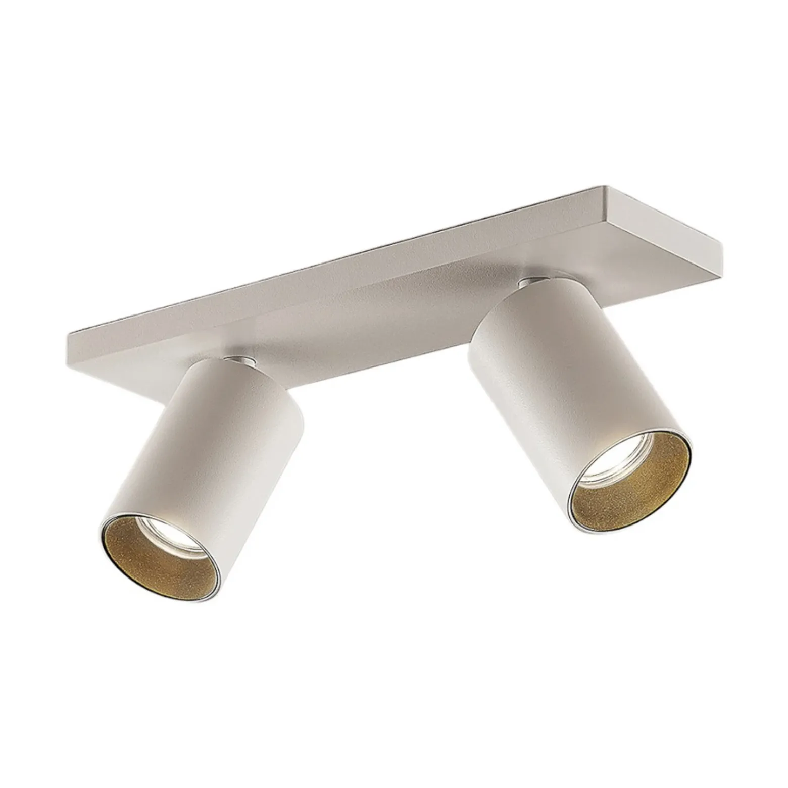 Arcchio Foco Brinja, blanco, angular, Ø 6 cm, 2 luces, GU10