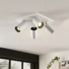 Arcchio Foco Brinja, blanco, angular, Ø 6 cm, 4 luces, GU10