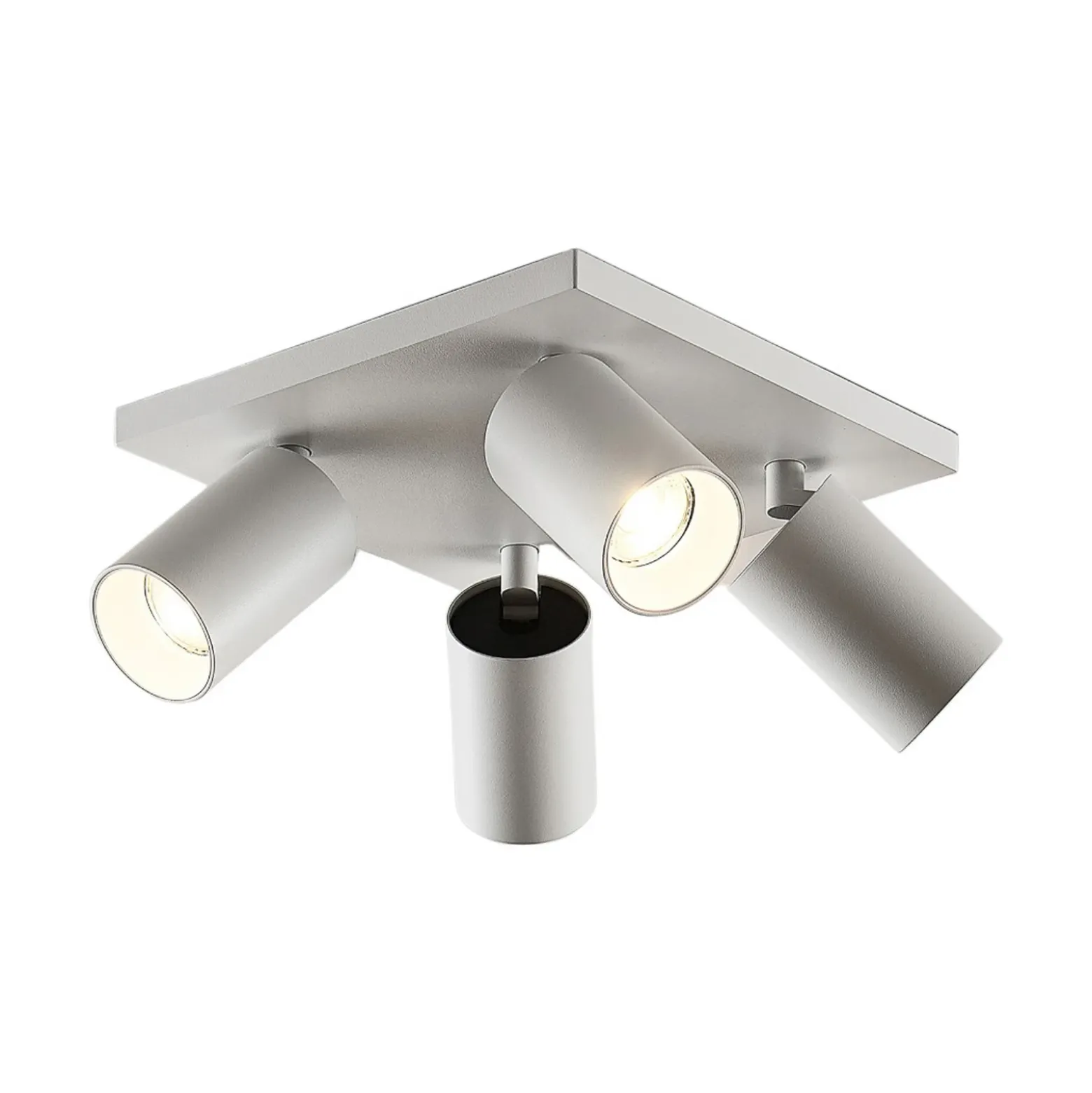 Arcchio Foco Brinja, blanco, angular, Ø 6 cm, 4 luces, GU10