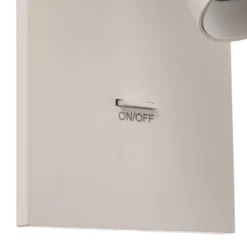 Arcchio Foco Brinja, blanco, metal, USB-C, interruptor, GU10