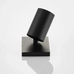 Arcchio Foco Brinja, negro, angular, Ø 6 cm, 1 luz, GU10