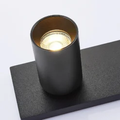 Arcchio Foco Brinja, negro, angular, Ø 6 cm, 2 figuras, GU10