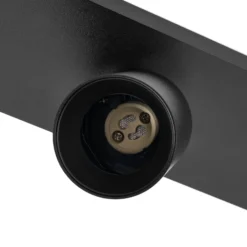 Arcchio Foco Brinja, negro, 65 cm de largo, Ø 7 cm, 4 luces.