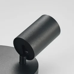 Arcchio Foco Brinja, negro, redondo, Ø 6 cm, 2 luces, GU10