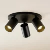 Arcchio Foco Brinja, negro, redondo, Ø 6 cm, 3 luces, GU10