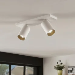 Arcchio foco Brinja, set de 2, blanco, angular, 2 luces, GU10