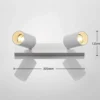 Arcchio foco Brinja, set de 2, blanco, angular, 2 luces, GU10
